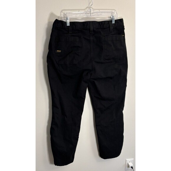 ARIAT Rebar M4 Black Durastretch Double Front Relaxed Straight Black Jeans 36x30 - Picture 3 of 15